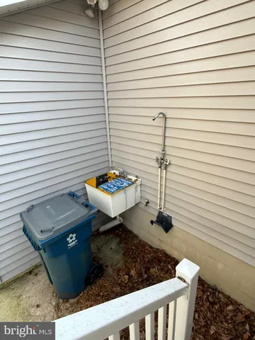 a view of wooden door