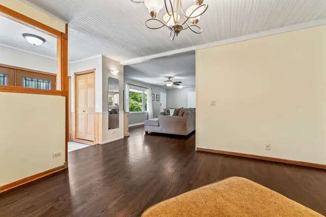 a view of livingroom with furniture and wooden floor