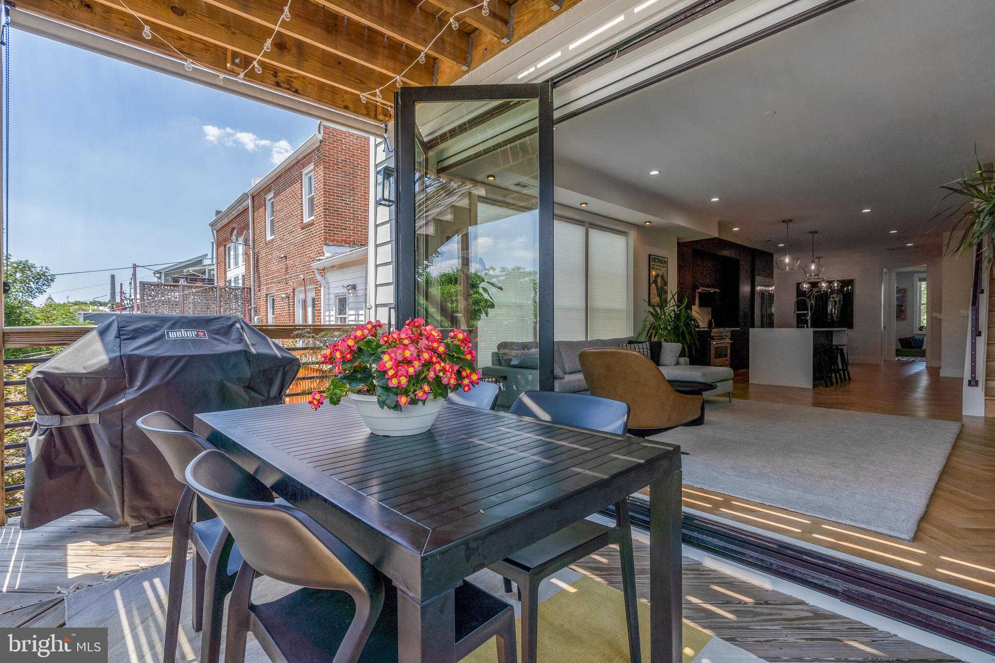 22 Bryant Street Northwest, Unit 3 Washington, DC 20001 - Photo 12 of 36 Deck connecting to Living Room
