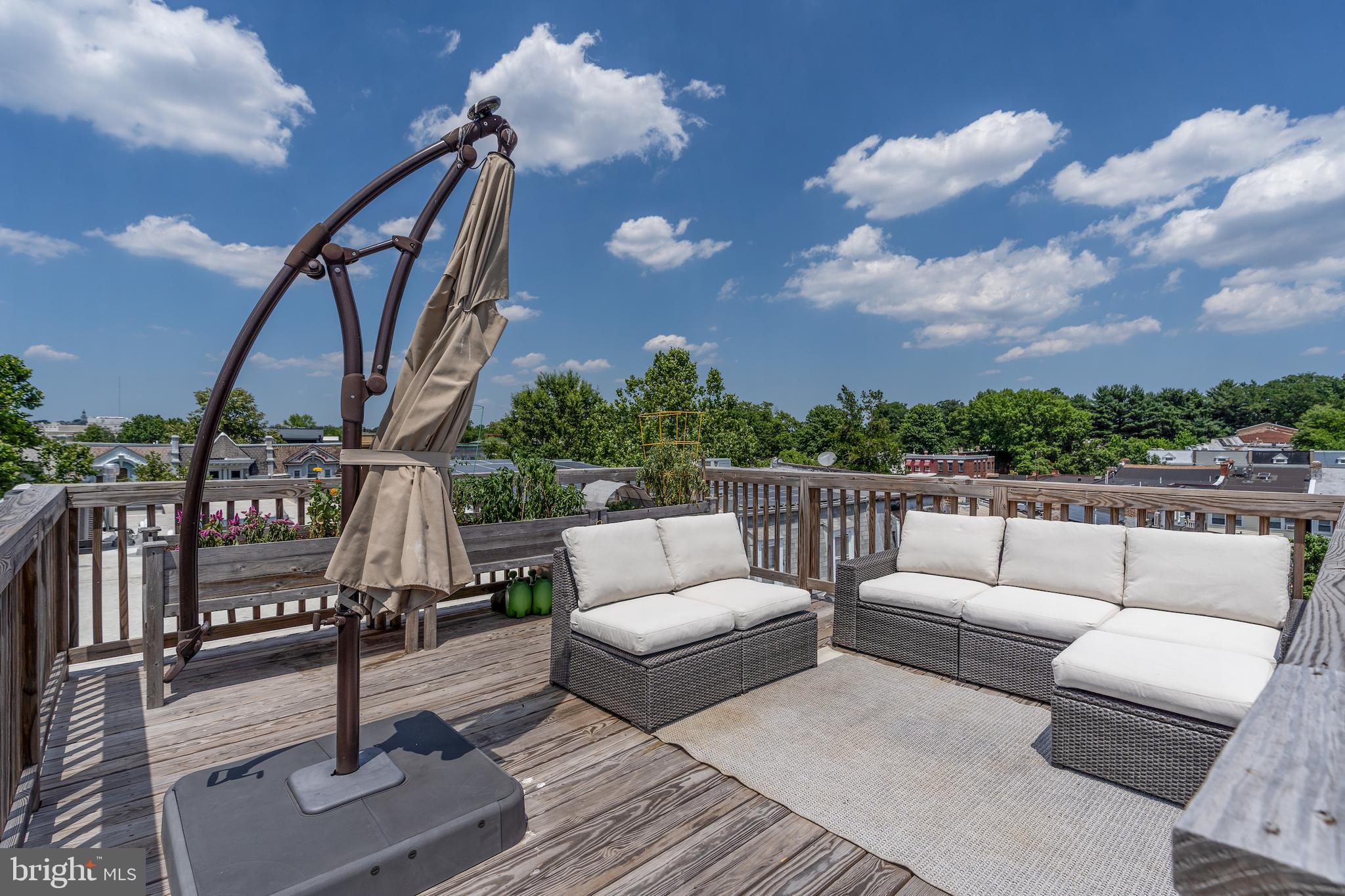 22 Bryant Street Northwest, Unit 3 Washington, DC 20001 - Photo 23 of 36 Rooftop Deck w/City Views