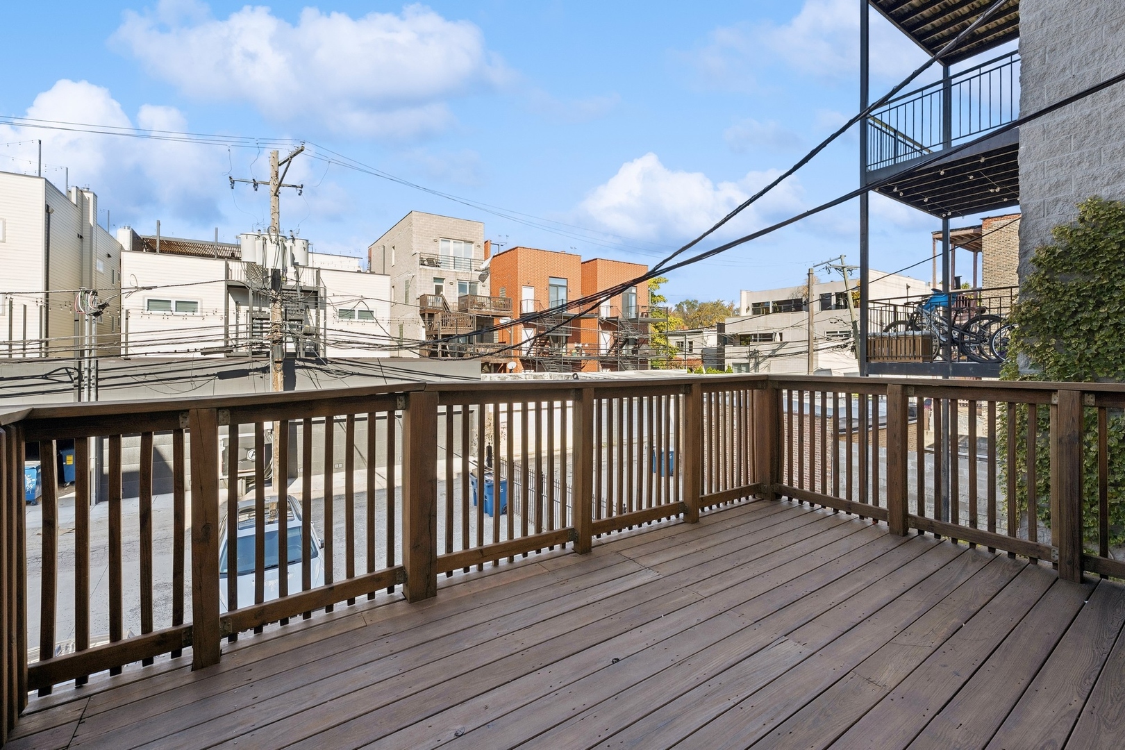 2124 West Division Street, Unit 3 Chicago, IL 60622 - Photo 29 of 33 a view of a balcony with wooden floor