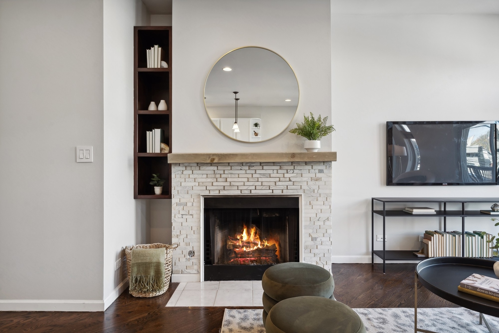2124 West Division Street, Unit 3 Chicago, IL 60622 - Photo 10 of 33 a living room with furniture and a fireplace