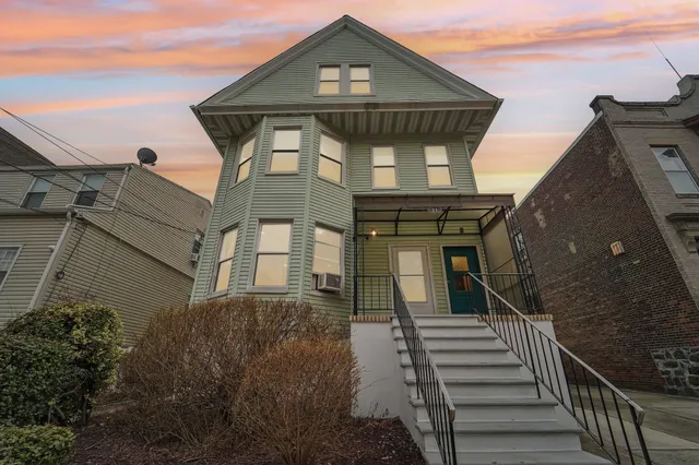 a front view of a house