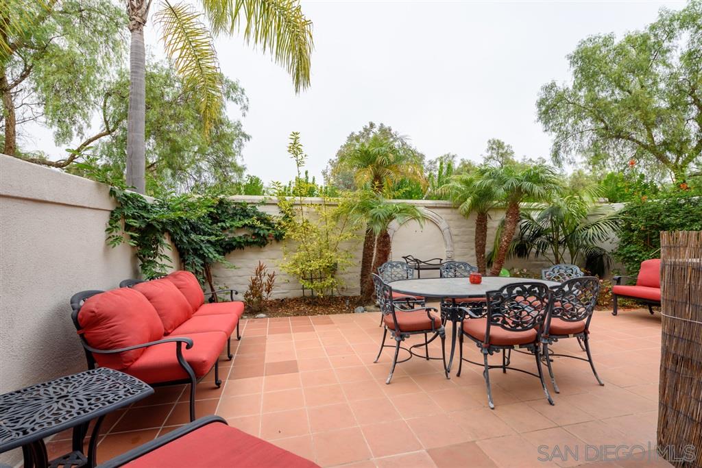 3138 Hamburg Square La Jolla, CA 92037 - Photo 4 of 25 an outdoor sitting area with furniture and garden view