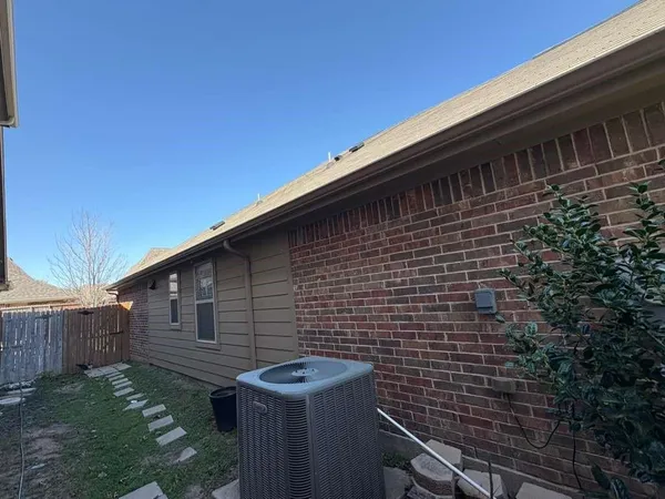 a backyard of a house