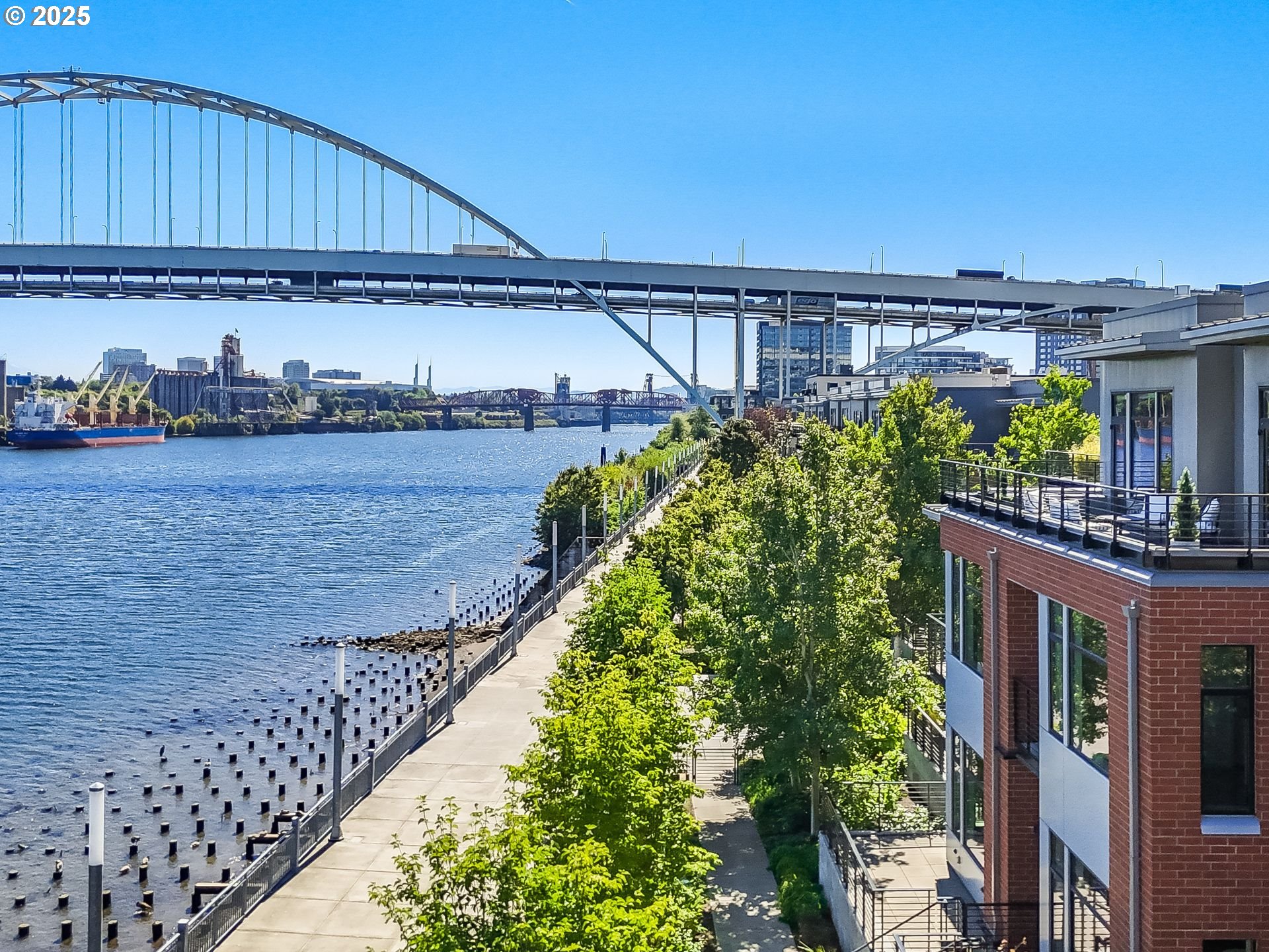 a balcony with an outdoor space