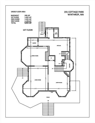 $1,799,000 | 191 Cottage Park Road, Winthrop, MA 02152