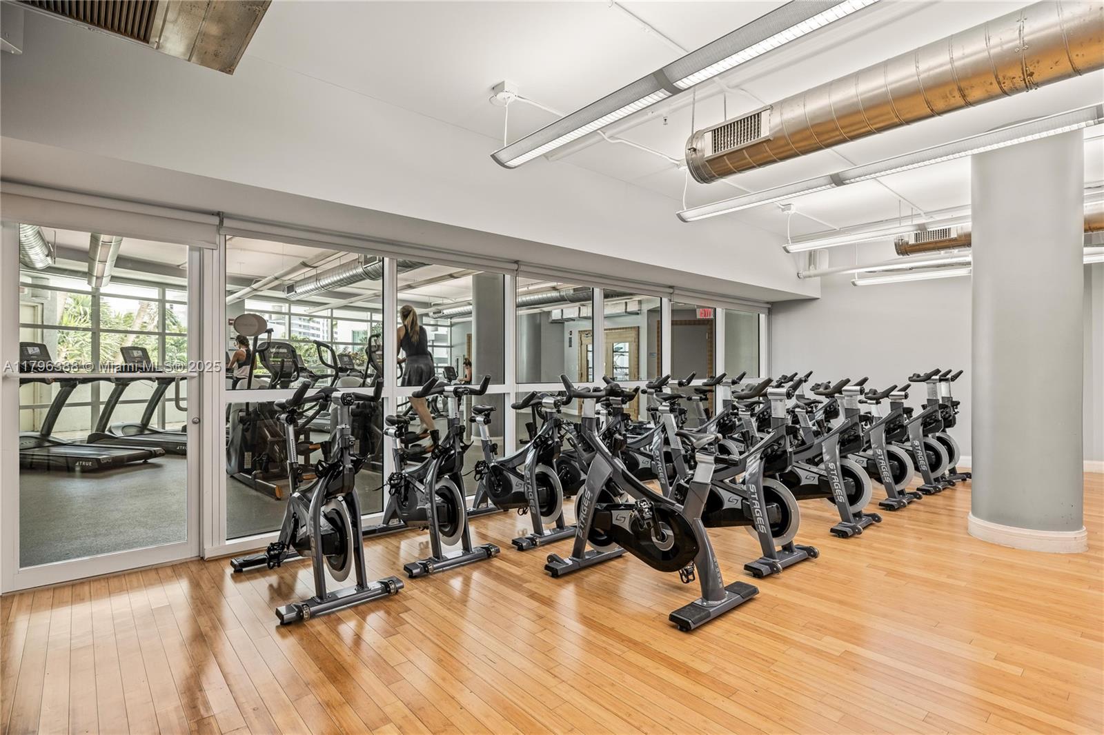 244 Biscayne Boulevard, Unit 645 Miami, FL 33132 - Photo 30 of 45 a view of a room with gym equipment