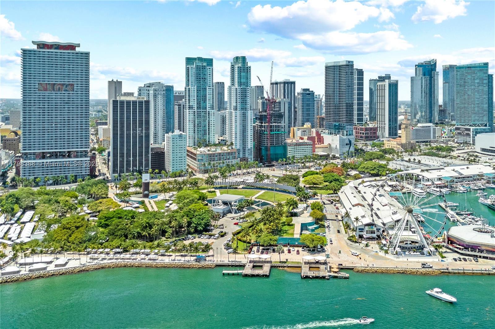 244 Biscayne Boulevard, Unit 645 Miami, FL 33132 - Photo 42 of 45 a view of a city with tall buildings