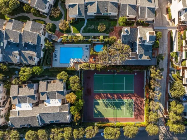 a view of outdoor space and swimming pool