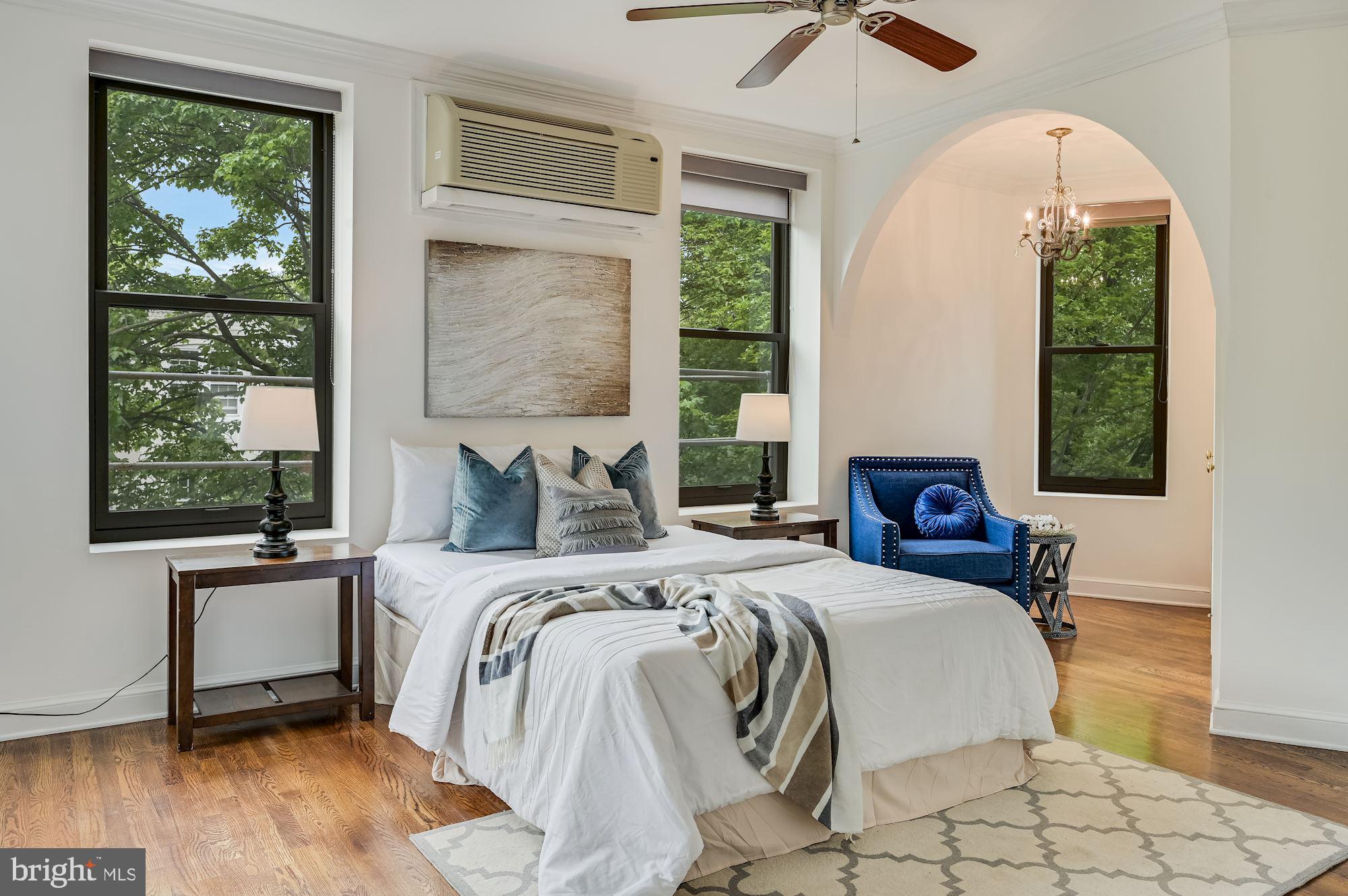 121 13th Street Northeast, Unit 201 Washington, DC 20002 - Photo 11 of 15 Bedroom with new wall unit