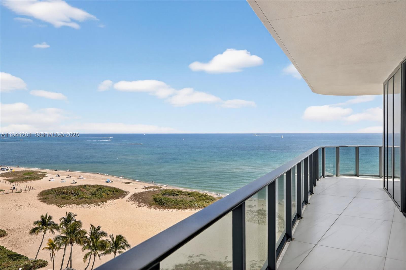 900 North Ocean Boulevard, Unit 906 Pompano Beach, FL 33062 - Photo 46 of 100 view from west side balony. This balcony run is 35 ft long