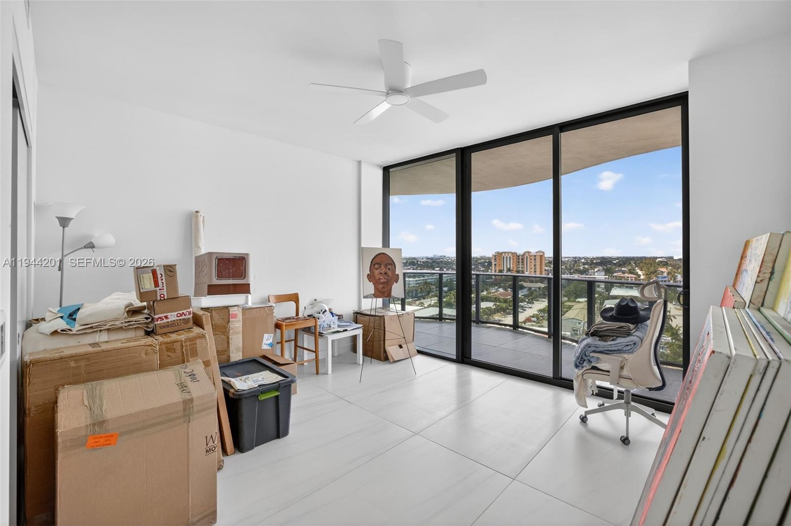 900 North Ocean Boulevard, Unit 906 Pompano Beach, FL 33062 - Photo 53 of 100 Bedroom 3 w/ ensuite bathroom w/ closet, w/ sliders to balcony and views to the west