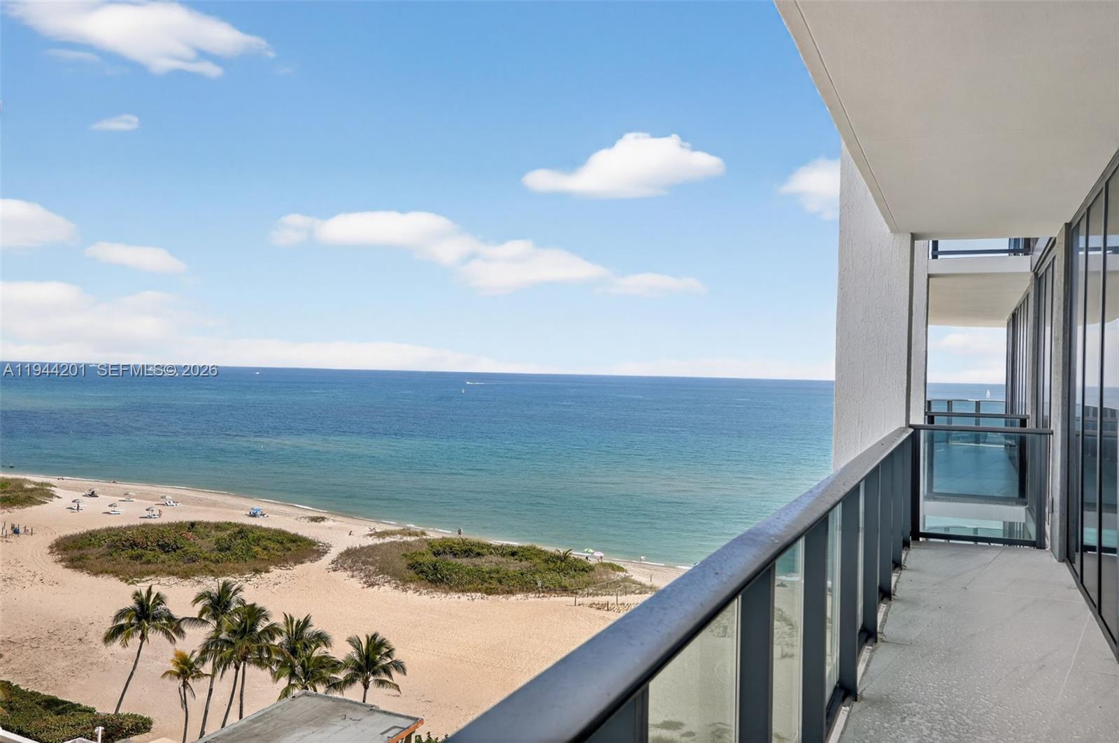 900 North Ocean Boulevard, Unit 906 Pompano Beach, FL 33062 - Photo 56 of 100 views to ocean from Bedroom #2 rear balcony
