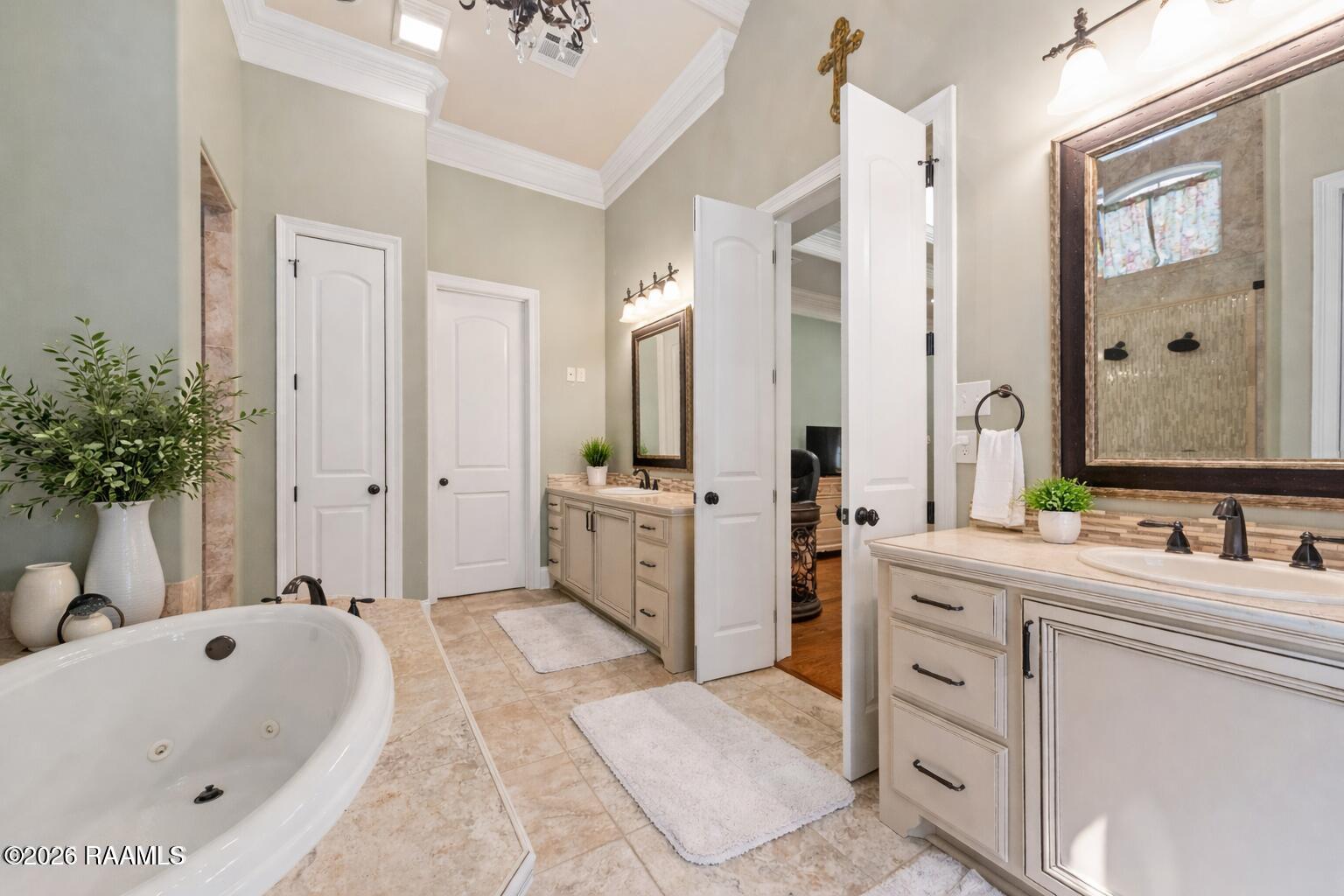 203 Rue De Frejus Broussard, LA 70518 - Photo 18 of 50 Serene green and beige bathroom design