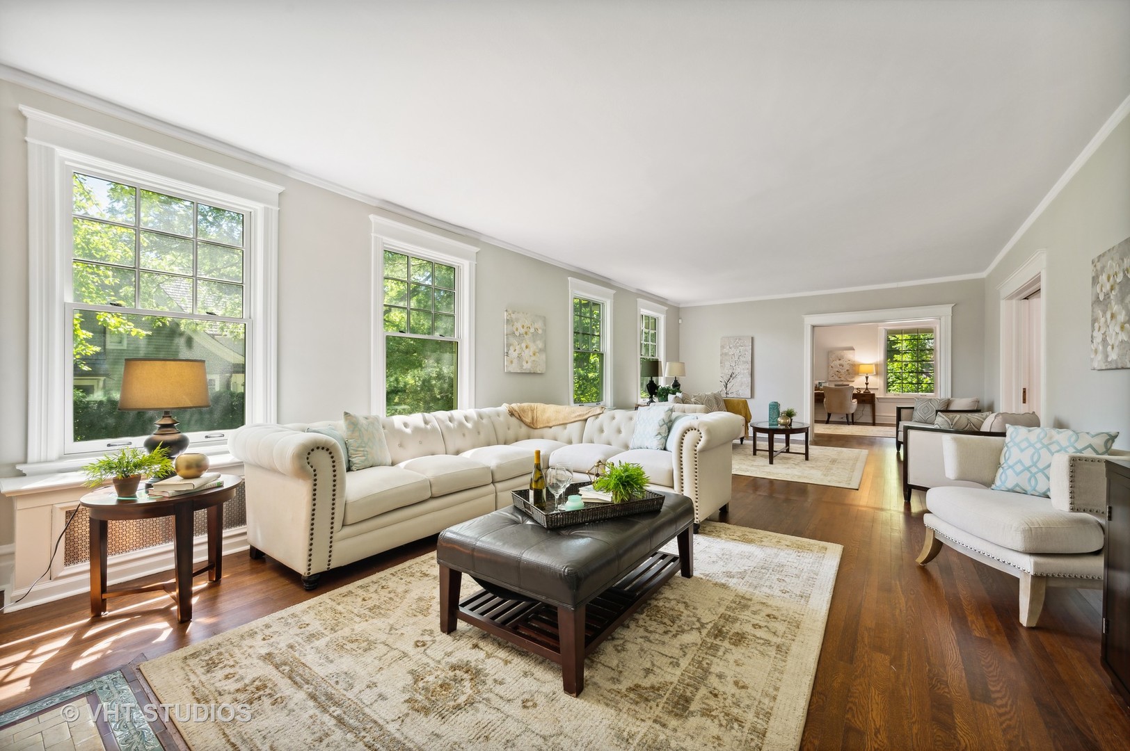 615 Elm Street Winnetka, IL 60093 - Photo 15 of 43 a living room with furniture and a large window