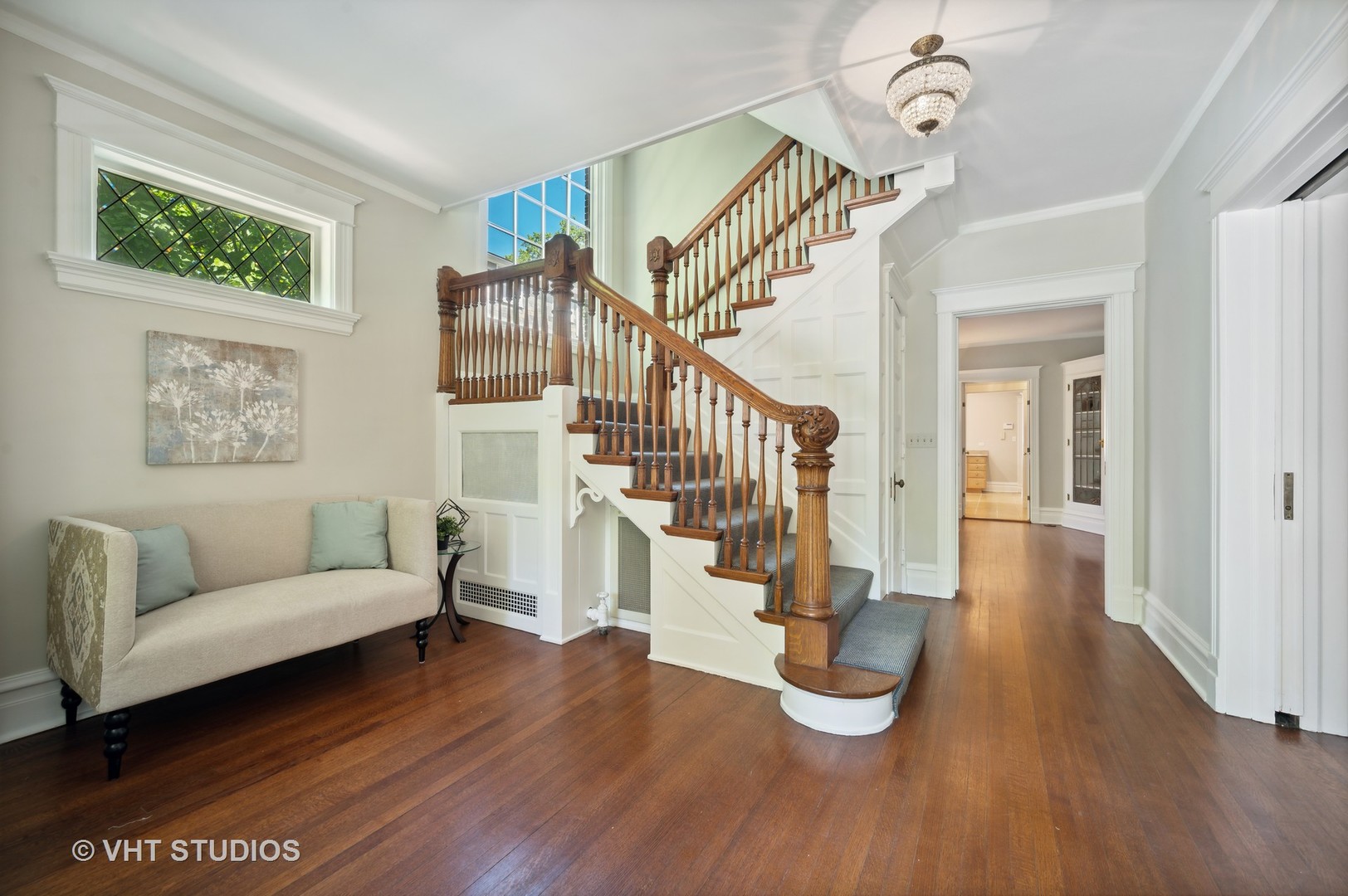 615 Elm Street Winnetka, IL 60093 - Photo 8 of 43 a living room with furniture and a wooden floor