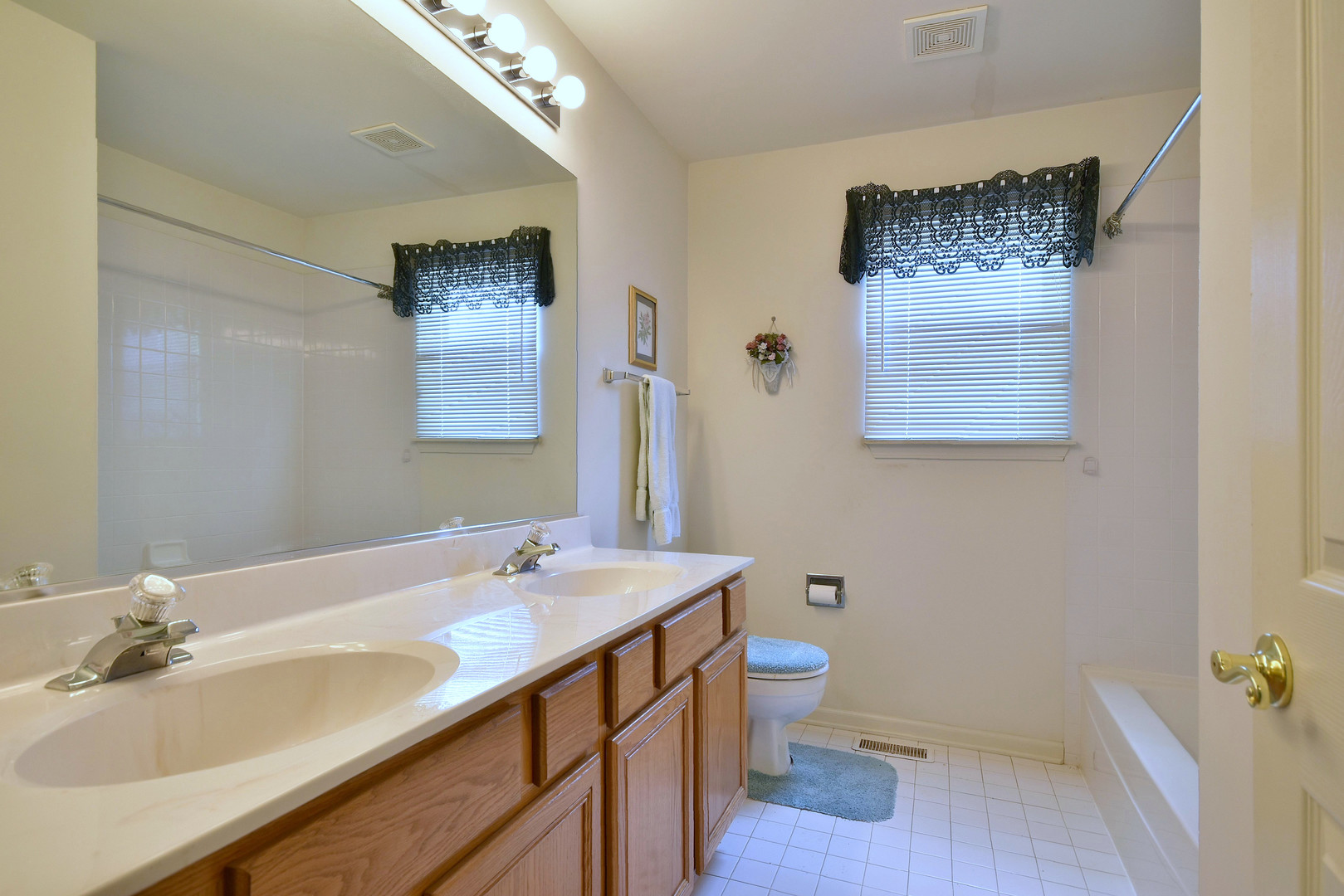 1741 Crofton Drive Algonquin, IL 60102 - Photo 19 of 32 a bathroom with a sink toilet and a mirror