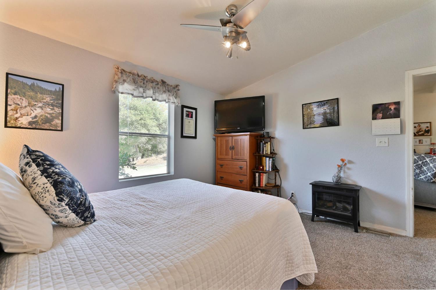 3770 Sheep Ranch Road Murphys, CA 95247 - Photo 31 of 92 a bedroom with a bed and a television