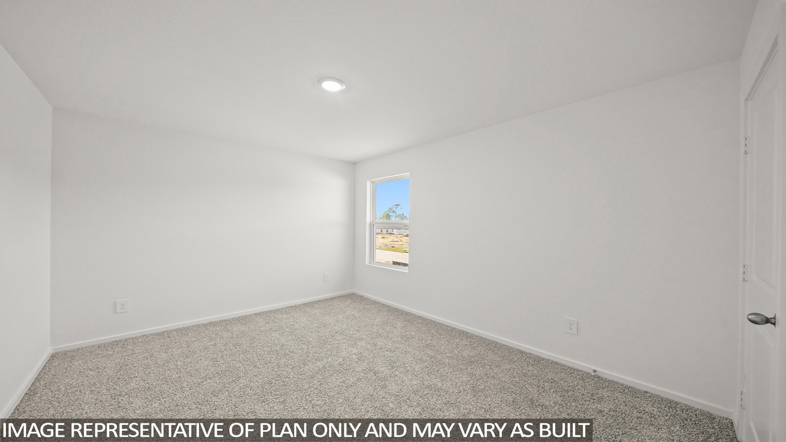 156 Baby Calf Roping Road Jarrell, TX 76537 - Photo 18 of 22 A well-lit room offers a fresh canvas with soft carpeting and a clear window view.