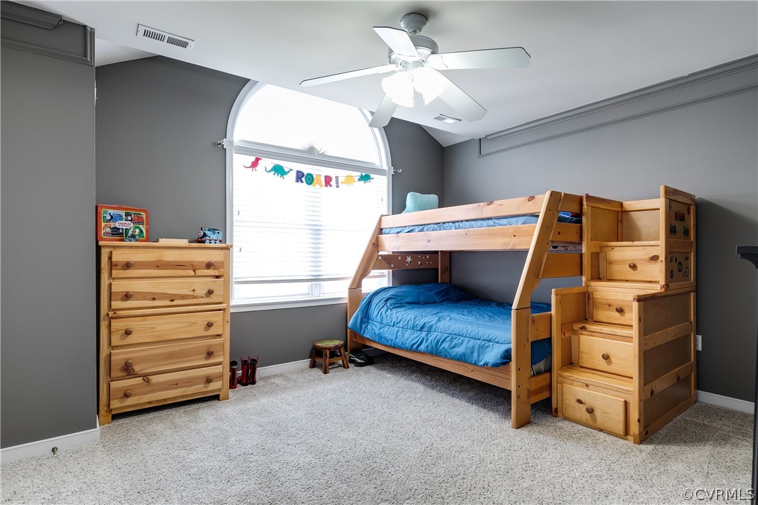 9518 Dunroming Road Chesterfield, VA 23832 - Photo 25 of 47 a bedroom with a bunk bed window and a dresser