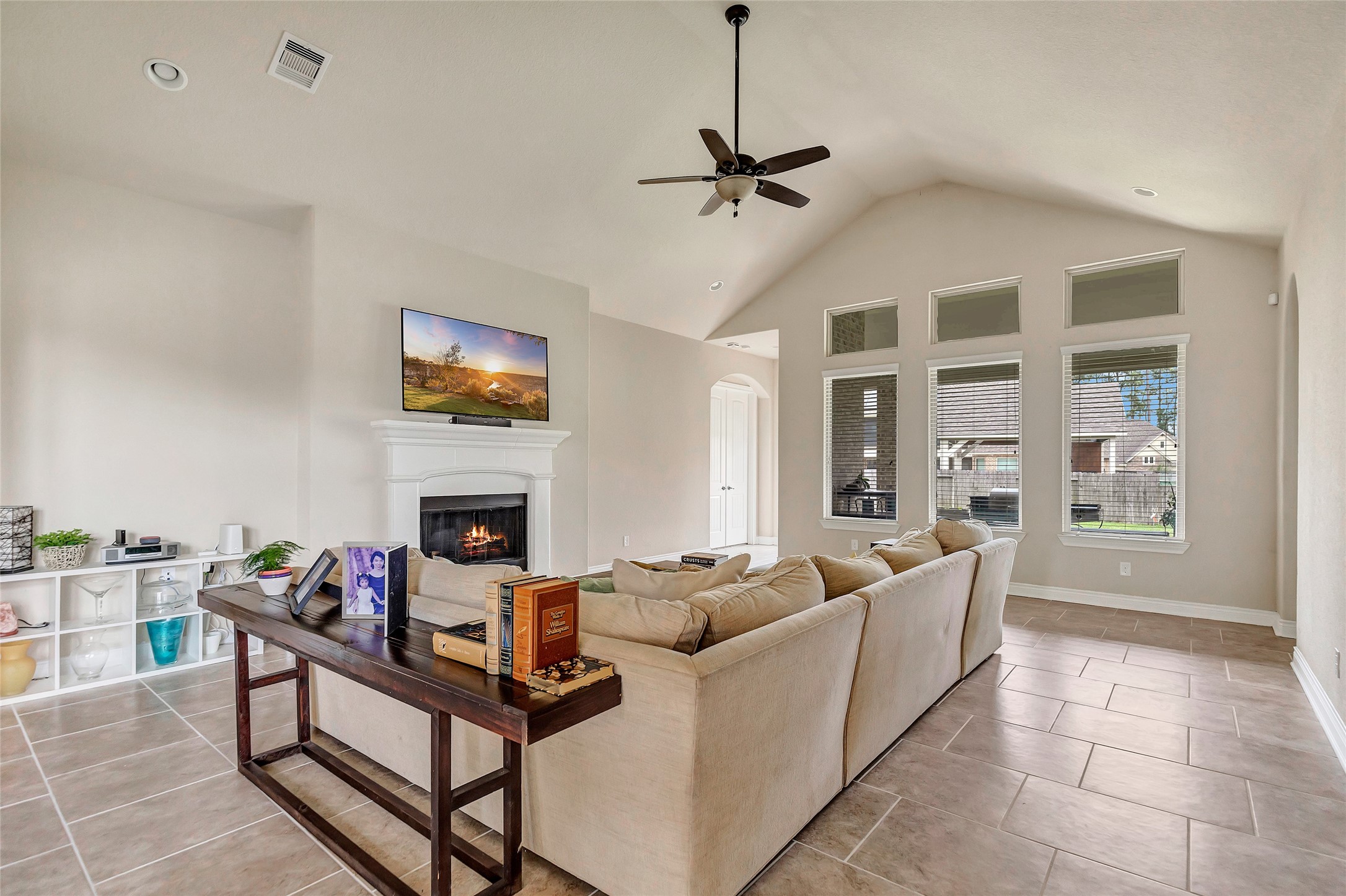 18115 Stari Most Lane Houston, TX 77044 - Photo 5 of 35 a living room with furniture and a fireplace