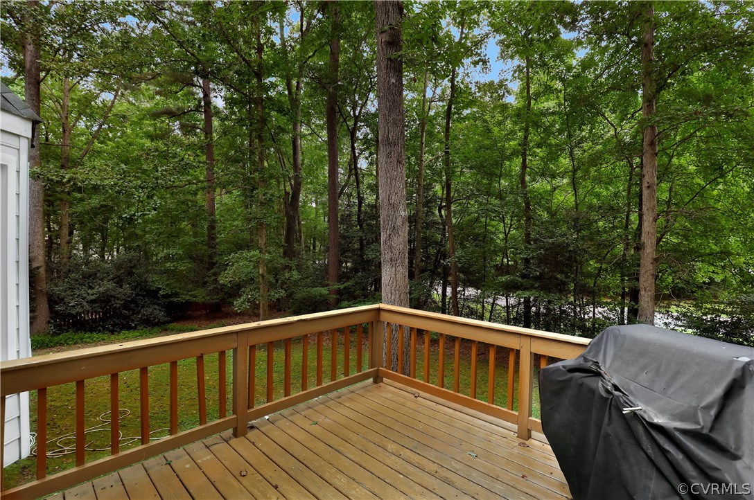 14602 Ridge Point Drive Midlothian, VA 23112 - Photo 22 of 25 a view of balcony with deck and trees