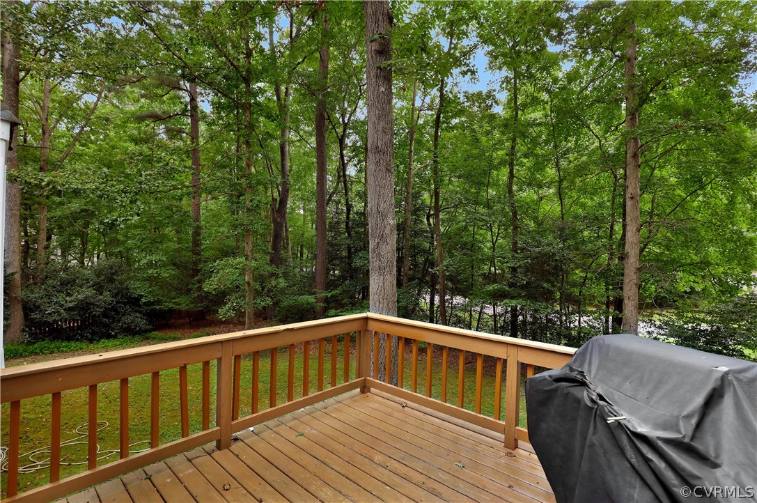 14602 Ridge Point Drive Midlothian, VA 23112 - Photo 23 of 25 a view of balcony with deck and trees