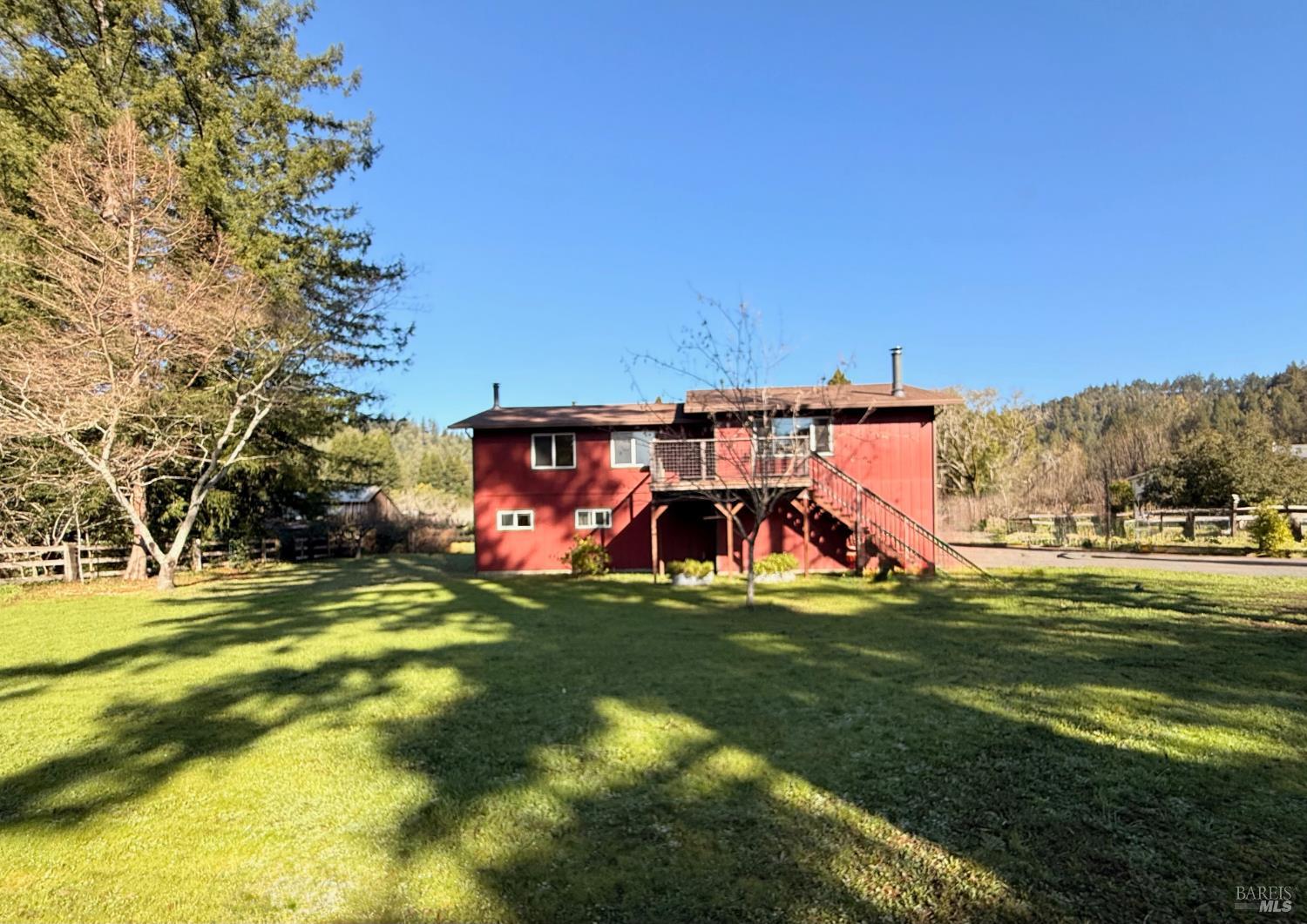 16160 Laughlin Road Guerneville, CA 95446 - Photo 37 of 48 View from street side fence
