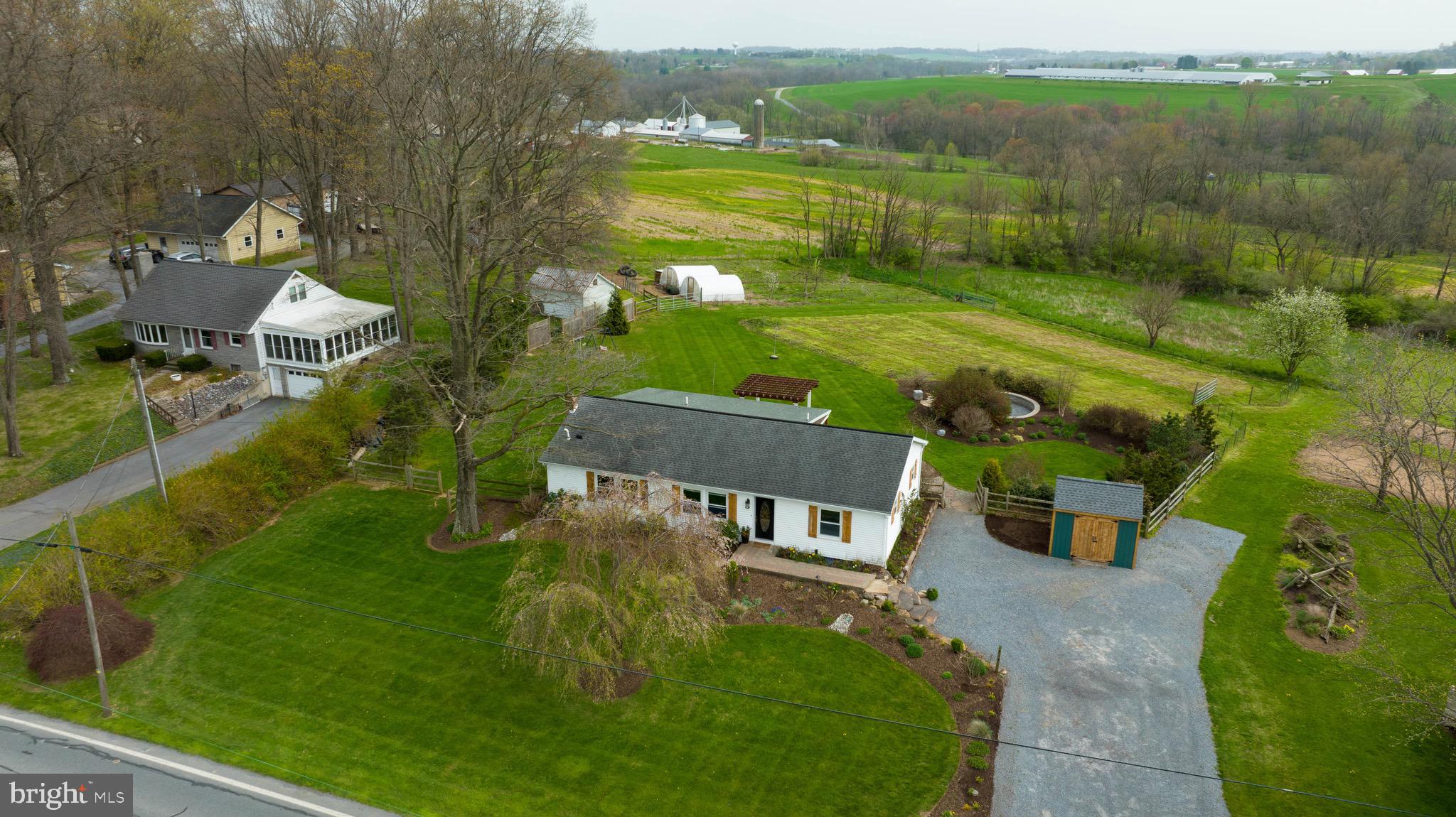 3817 Elizabethtown Road Manheim, PA 17545 - Photo 53 of 70 an aerial view of a house with a yard