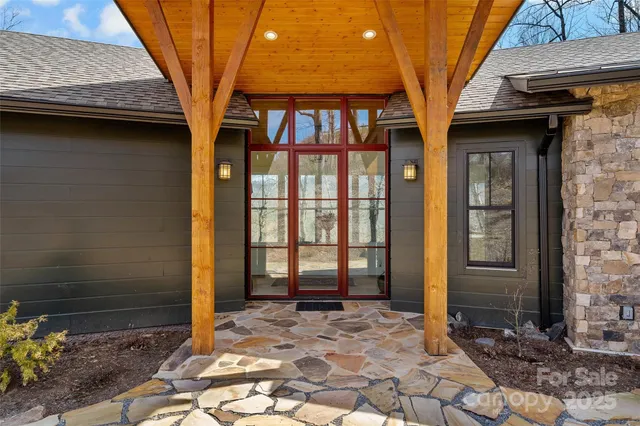 a front view of a house with a porch