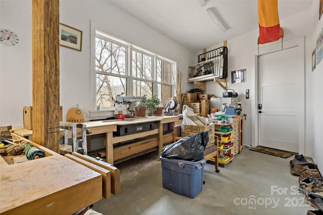 a room with storage and utility