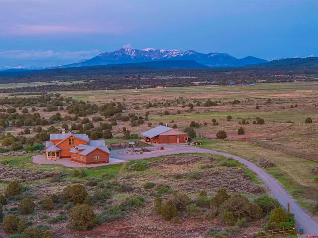 a view of a city with an ocean beach