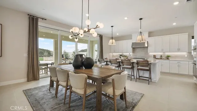 a view of a dining room and livingroom view
