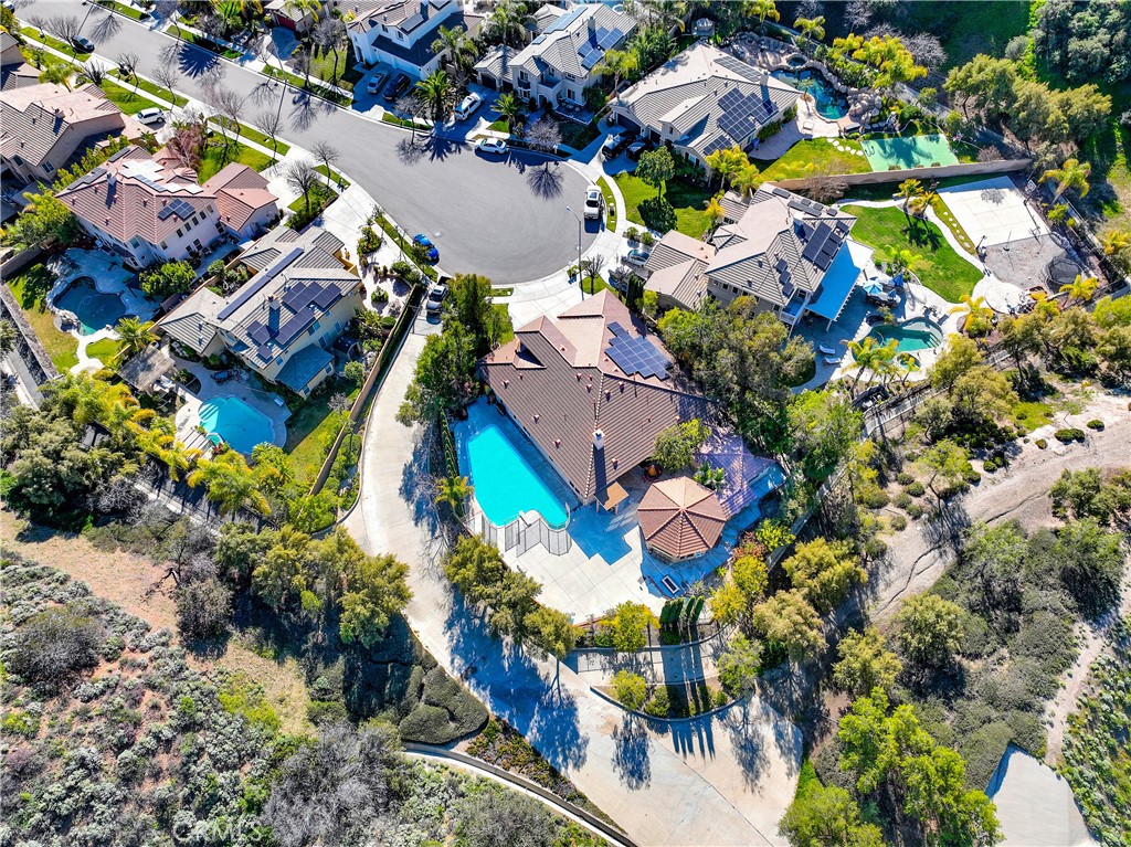 1653 Honors Circle Corona, CA 92883 - Photo 3 of 35 an aerial view of residential house with outdoor space and swimming pool