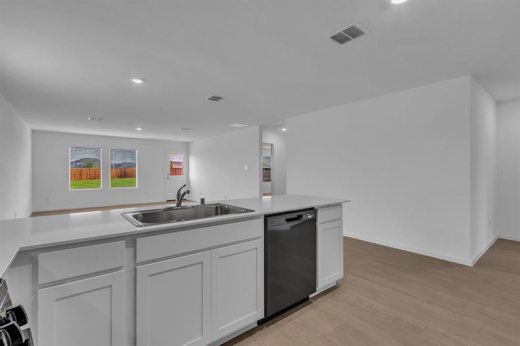 11325 Rodeo Drive Providence Village, TX 76227 - Photo 15 of 40 a kitchen with granite countertop a sink and cabinets