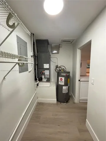 a view of a storage & utility room