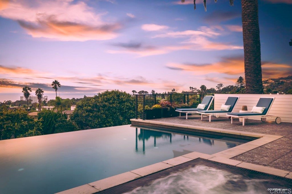 1237 Muirlands Vista Way La Jolla, CA 92037 - Photo 21 of 25 a view of roof deck with seating space and barbeque oven