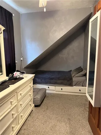 a view of room with cabinets