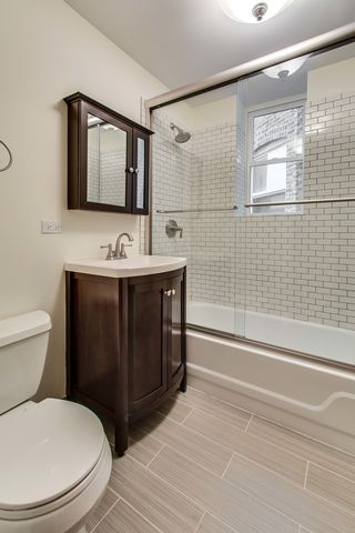 a utility room with a door