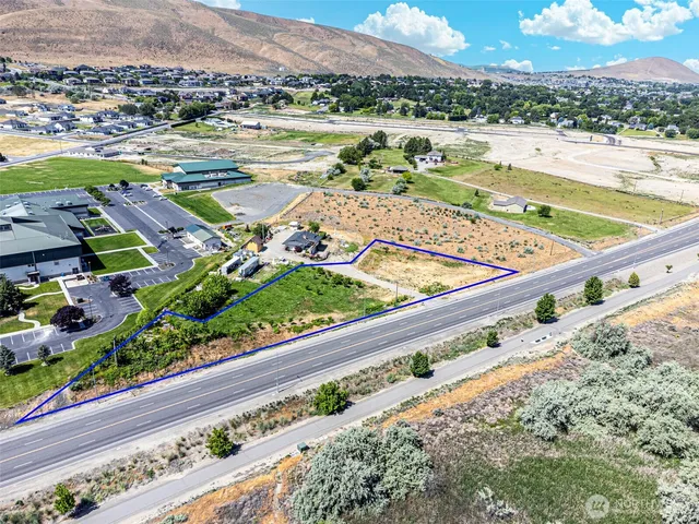 a view of a city with an ocean view