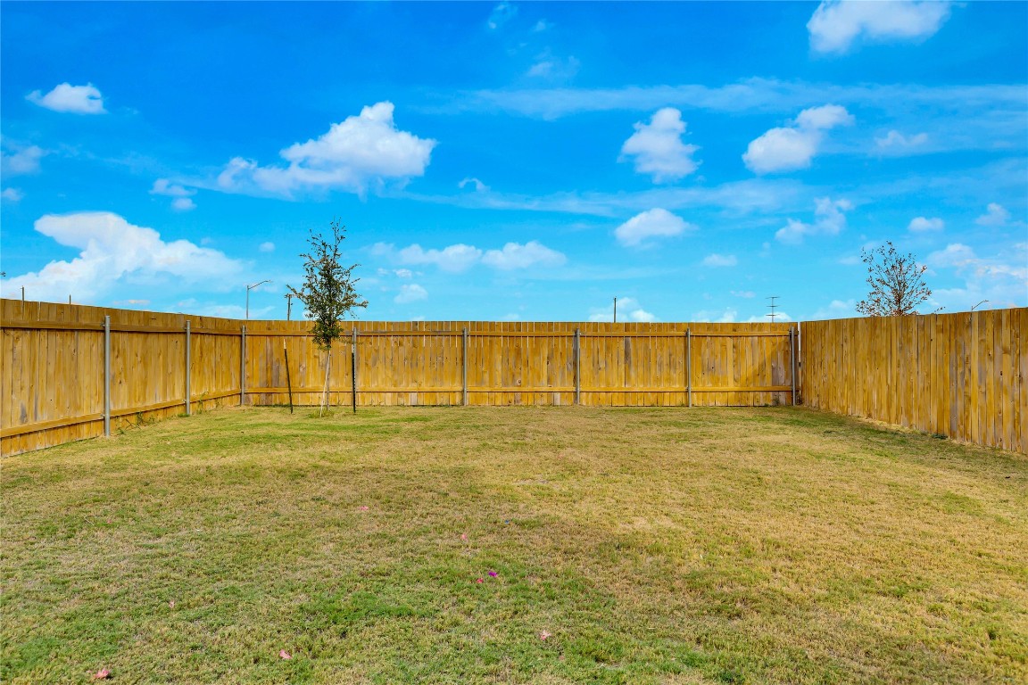 124 Canley Loop Hutto, TX 78634 - Photo 19 of 19 Very spacious backyard.