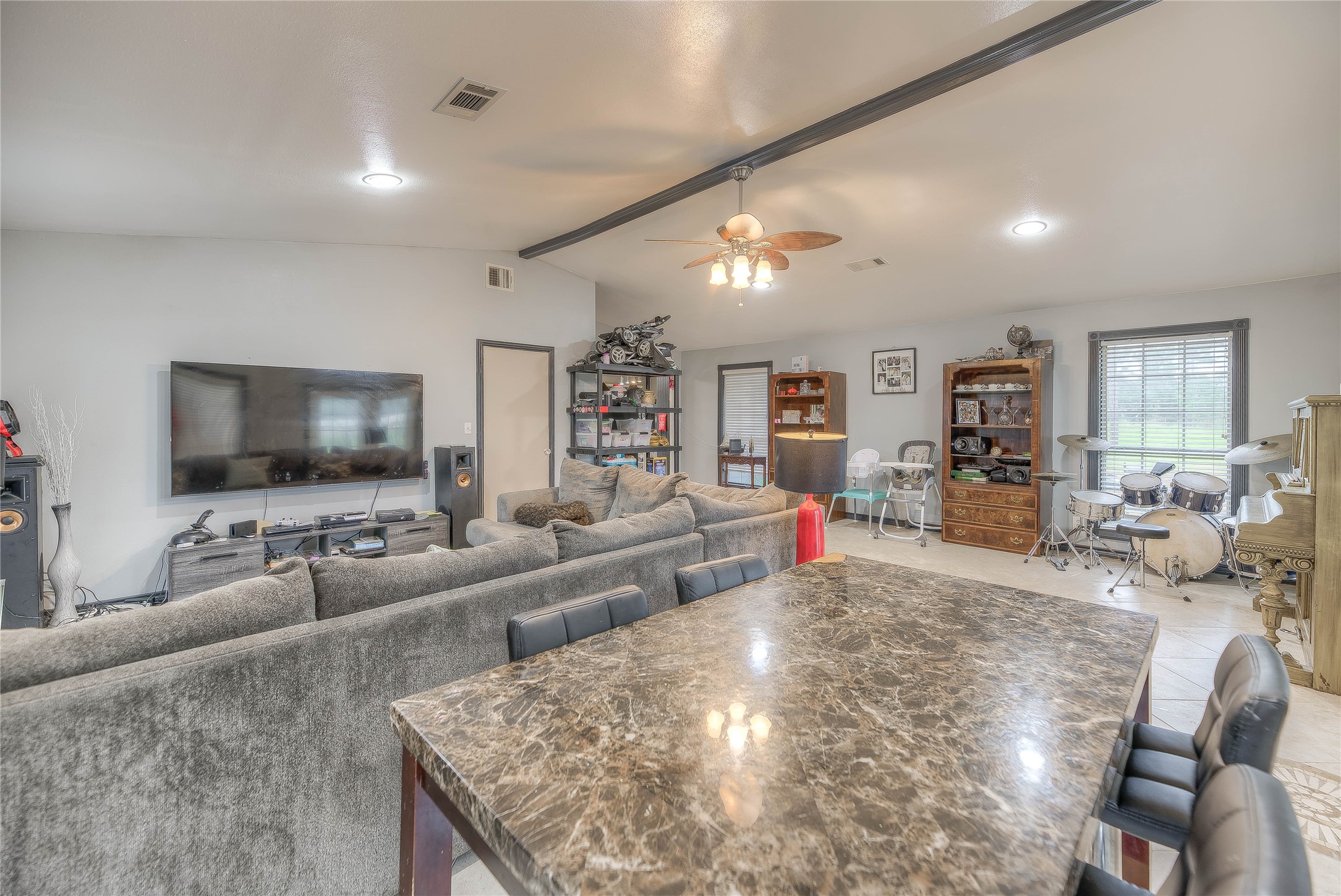 6982 Highway 94 Trinity, TX 75862 - Photo 16 of 33 a living room with furniture and a flat screen tv