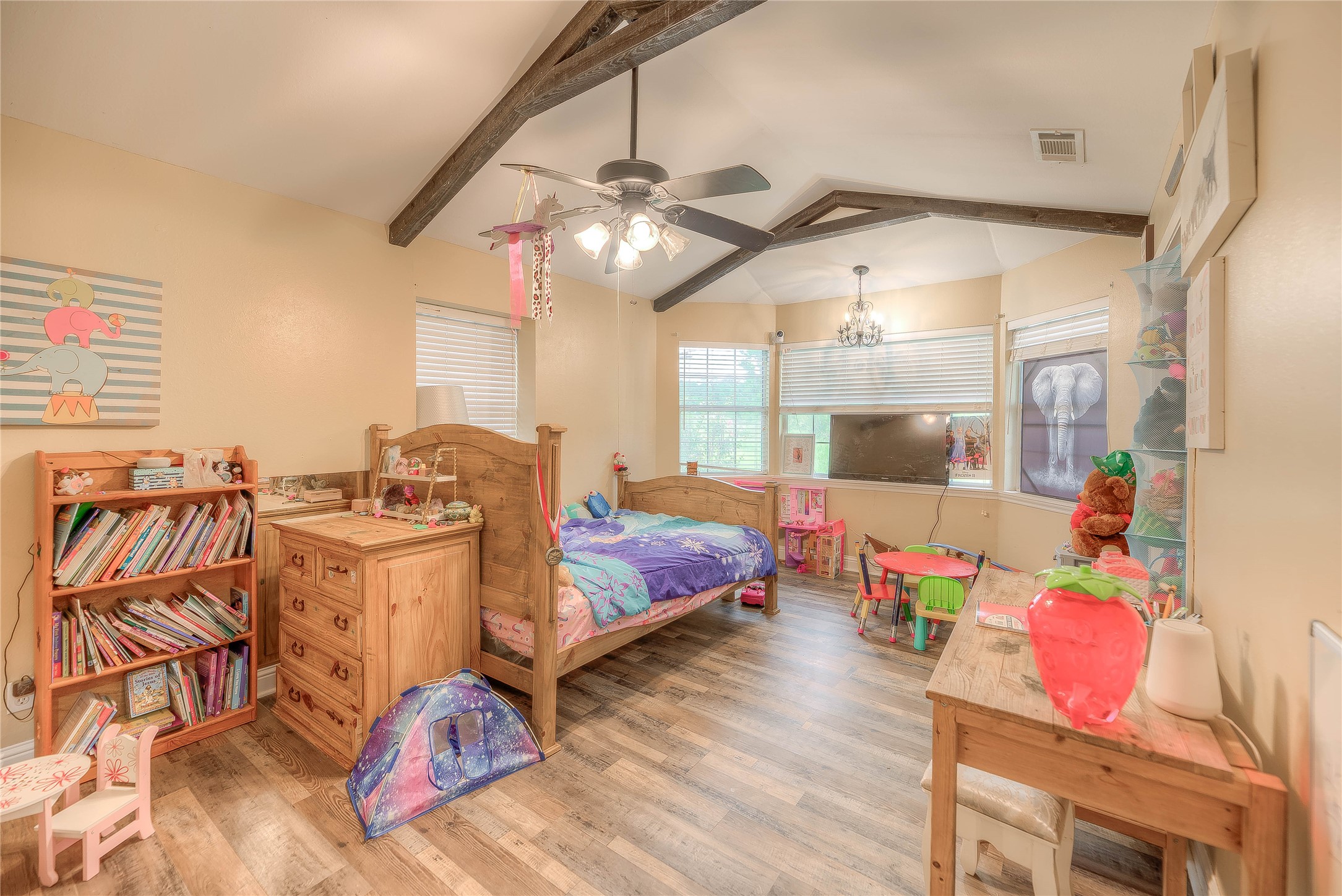 6982 Highway 94 Trinity, TX 75862 - Photo 20 of 33 a bedroom with furniture and wooden floor