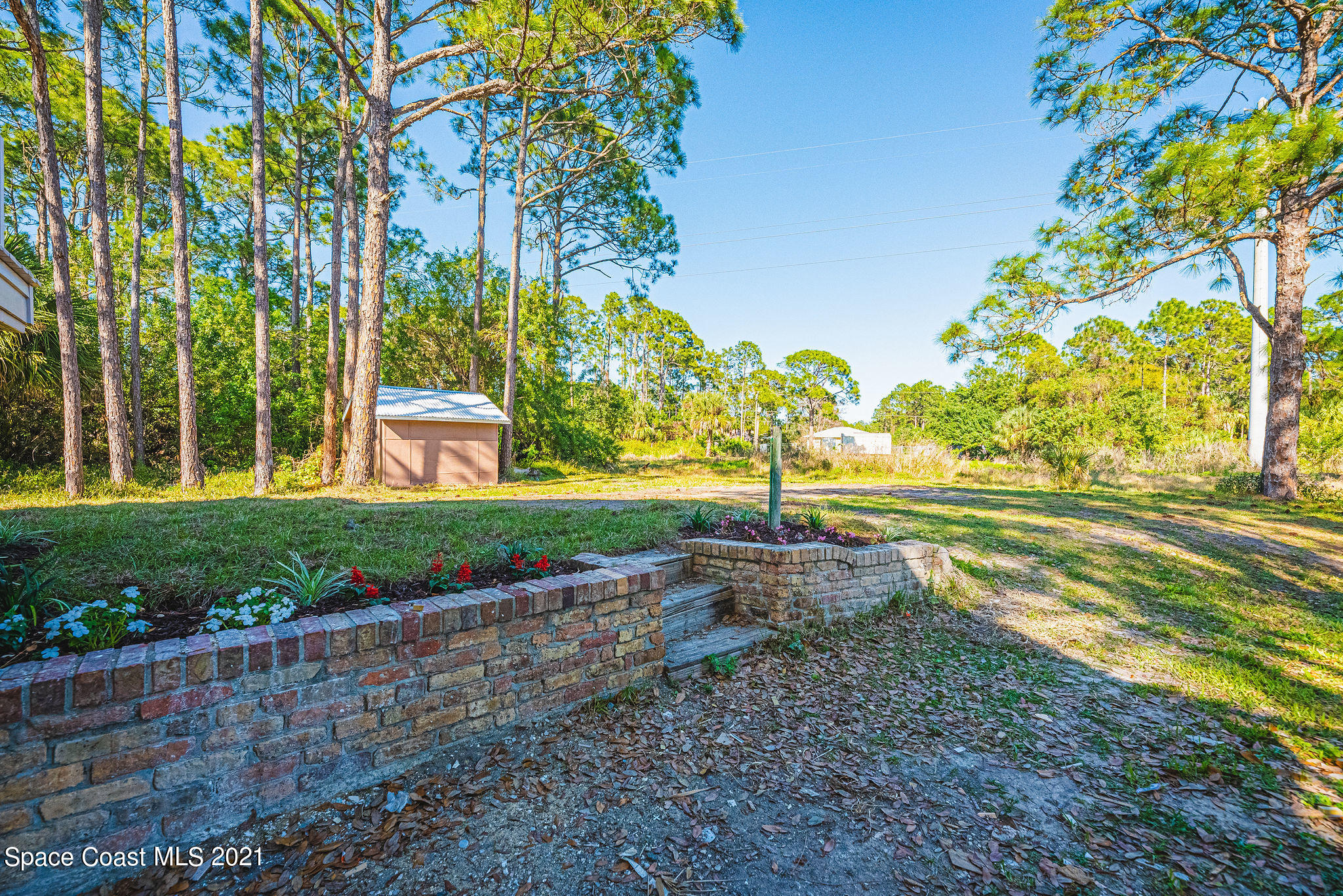 765 Garvey Road Palm Bay, FL 32908 - Photo 74 of 81 a view of a yard with an trees
