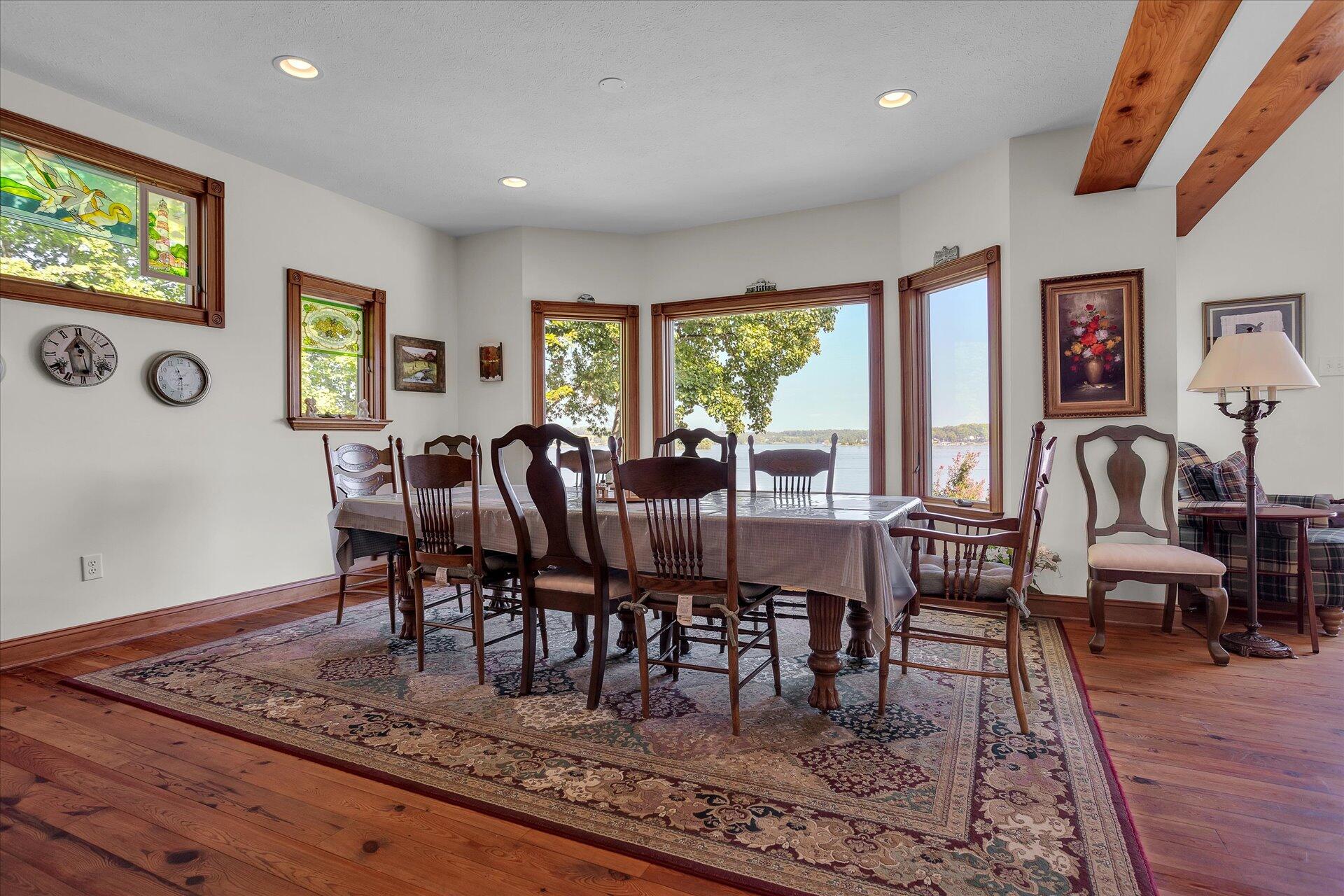 51 Spinnaker Drive Union Hall, VA 24176 - Photo 14 of 58 a view of a dining room with furniture window and outside view