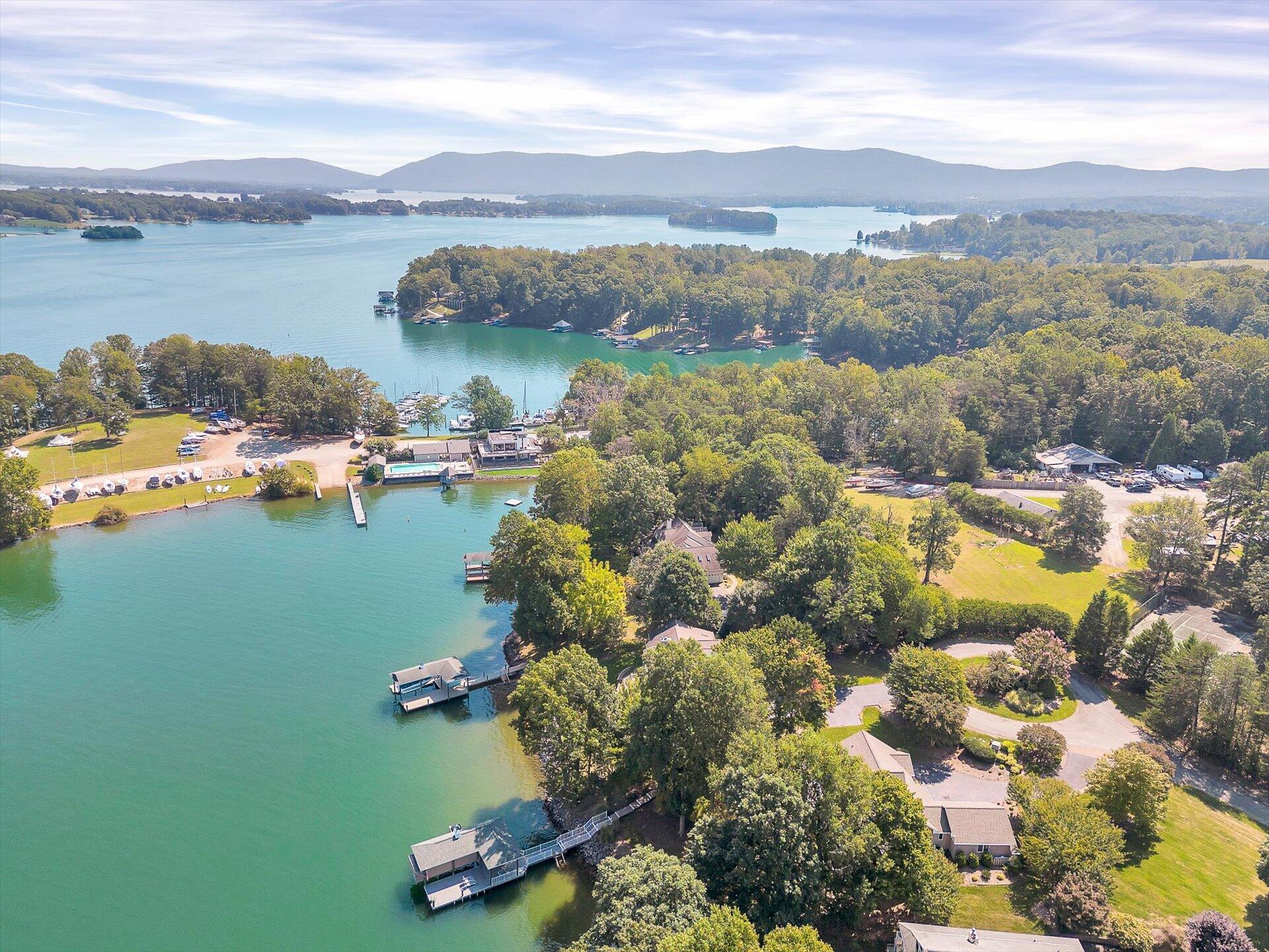51 Spinnaker Drive Union Hall, VA 24176 - Photo 3 of 58 a view of a lake with mountains in the background