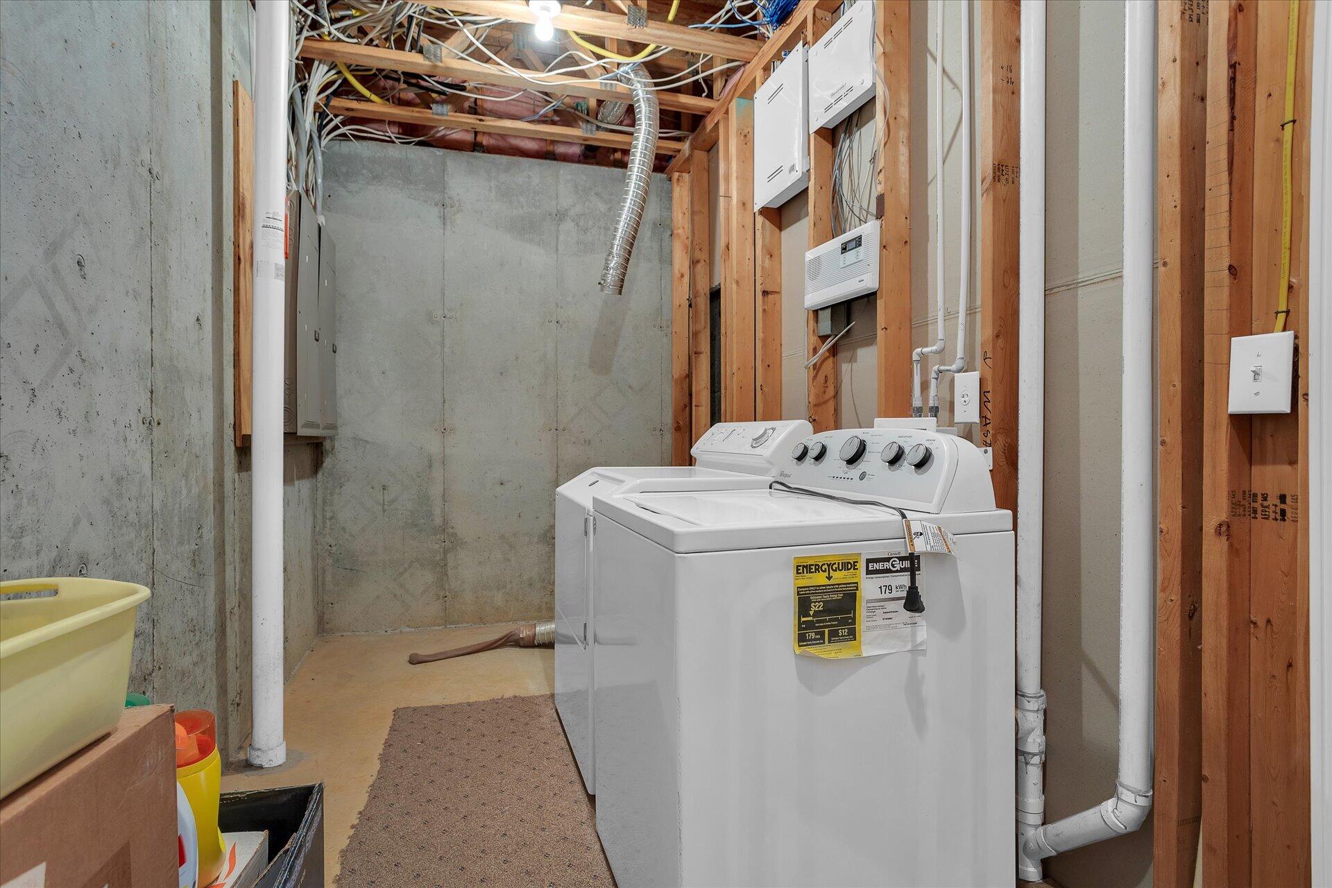51 Spinnaker Drive Union Hall, VA 24176 - Photo 43 of 58 a utility room with dryer and washer