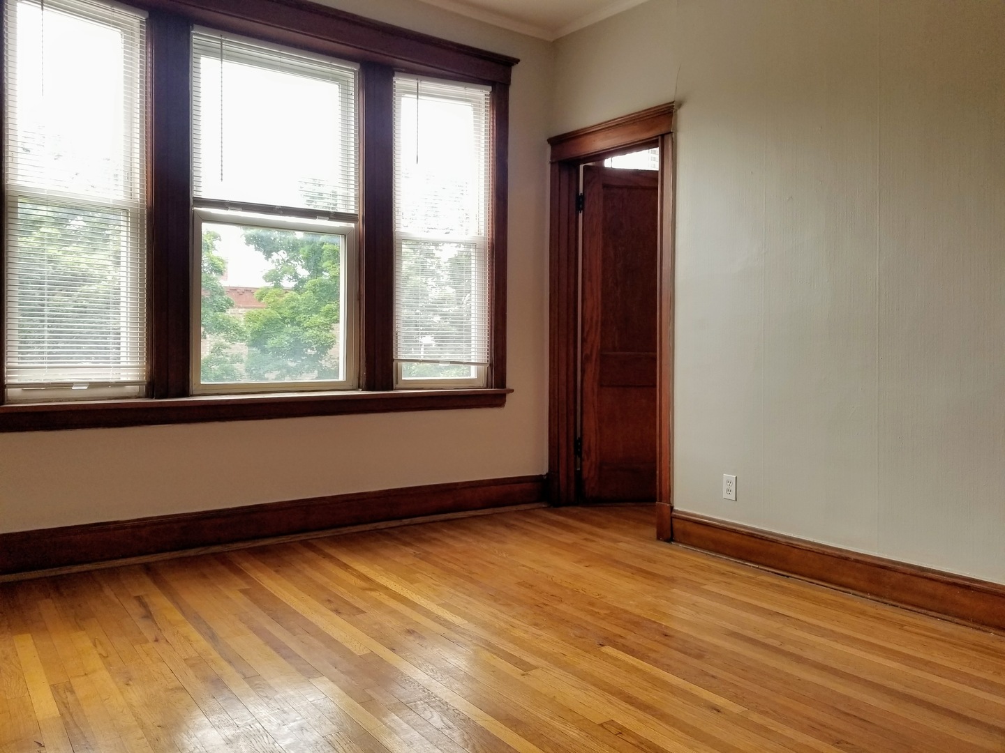 2152 West Iowa Street, Unit 1 Chicago, IL 60622 - Photo 6 of 10 an empty room with wooden floor and windows