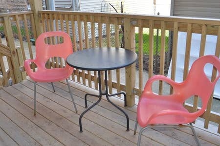 2152 West Iowa Street, Unit 1 Chicago, IL 60622 - Photo 8 of 10 a view of a chairs and table in the balcony